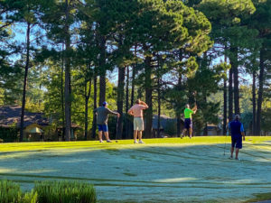 Golfers Teeing Off